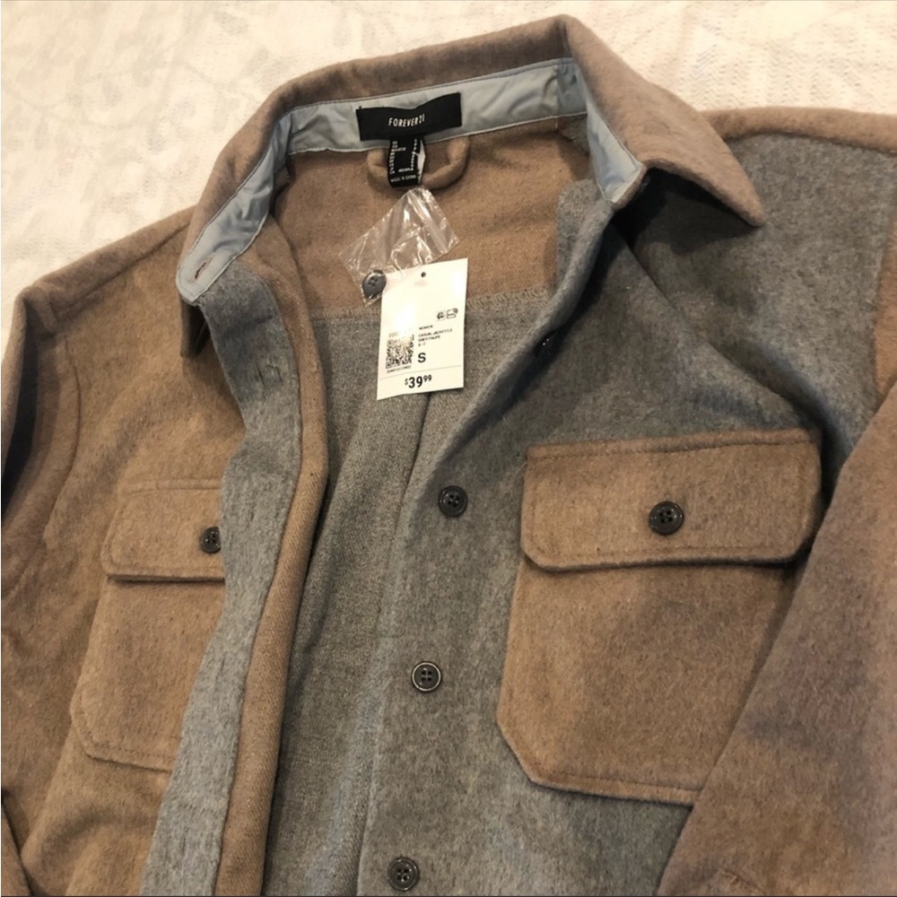 Colorblock Neutral Shacket NWT - Picture 11 of 11